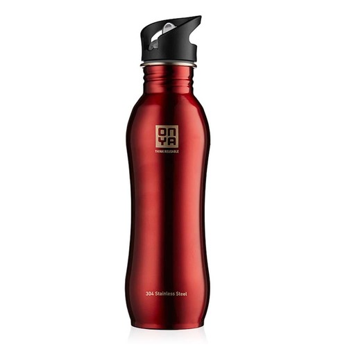 H2Onya Stainless Steel Bottle - Red - 750ml | L'Organic Australia