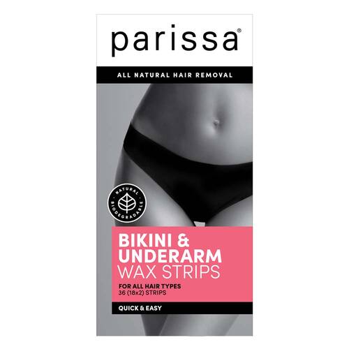 Parissa Bikini & Underarm Wax Strips - 36 Pack | L'Organic Australia