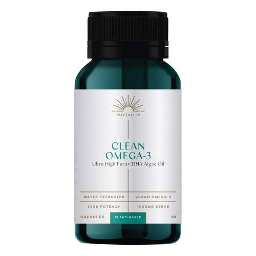 Phytality Clean Omega-3 (Ultra High Purity DHA Algae Oil) - 60 Capsules | L'Organic Australia