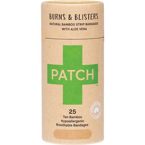 PATCH Organic Bamboo Strip Bandages - Aloe Vera - 25 Pack | L'Organic Australia