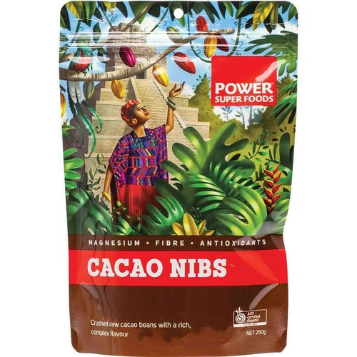 Power Super Foods Cacao Nibs - 250g | L'Organic Australia