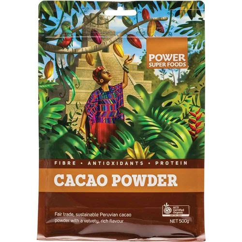 Power Super Foods Cacao Powder - 500g | L'Organic Australia