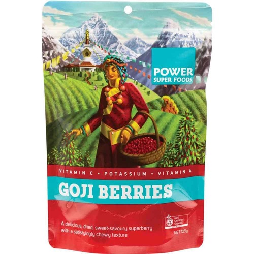 Power Super Foods Goji Berries - 125g | L'Organic Australia