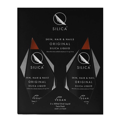 Qsilica Original Silica Liquid (2 x 500ml) | L'Organic Australia