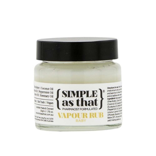 Simple As That Vapour Rub Baby - 50g | L'Organic Australia