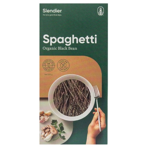 Slendier Black Bean Organic Spaghetti- 200g | L'Organic Australia