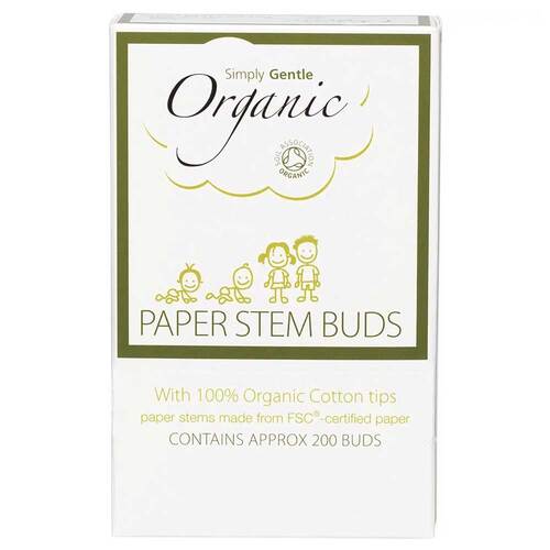 Simply Gentle Organic Cotton Buds - 200 Pack | L'Organic Australia
