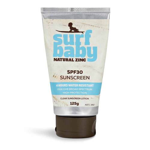 SURFMUD Surf Baby Natural Zinc Sunscreen Lotion SPF 30 - 125g | L'Organic Australia