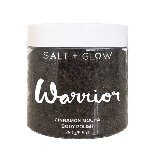 Salt and Glow Body Polish - Warrior (Cinnamon Mocha) 350g | L'Organic Australia