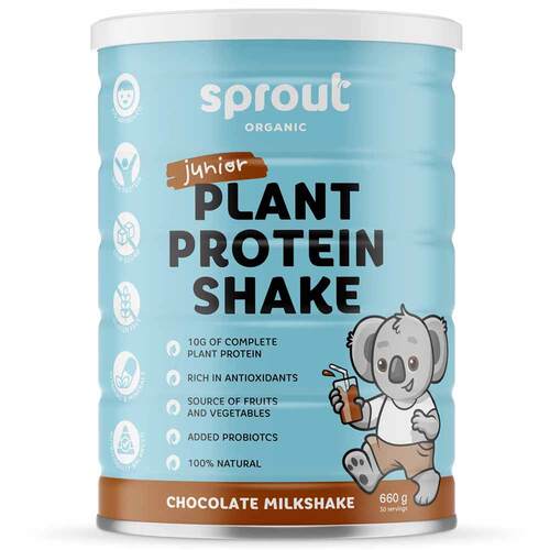 Sprout Organic Junior Plant Protein Chocolate Milkshake - 660g | L'Organic Australia