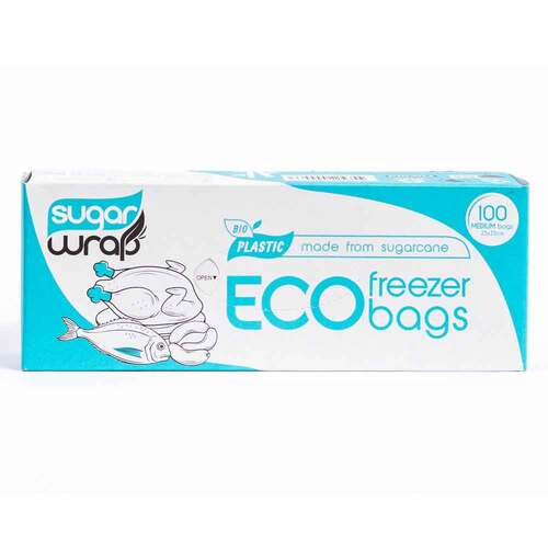 Sugarwrap Eco Freezer Bags 100 Pack - Medium | L'Organic Australia