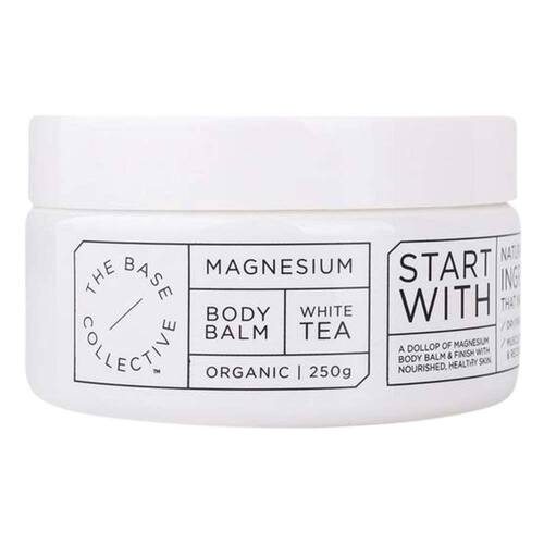 The Base Collective Magnesium & White Tea Body Balm - 250g | L'Organic Australia