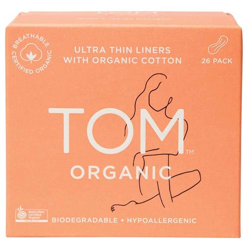 TOM Organic Ultra Thin Liners - 26 Pack | L'Organic Australia