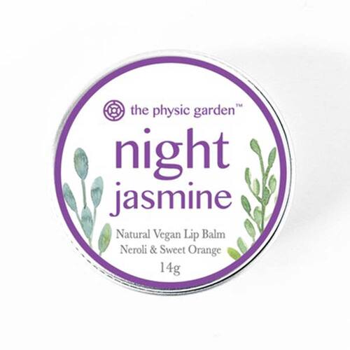 The Physic Garden Vegan Lip Balm Night Jasmine - 14g | L'Organic Australia