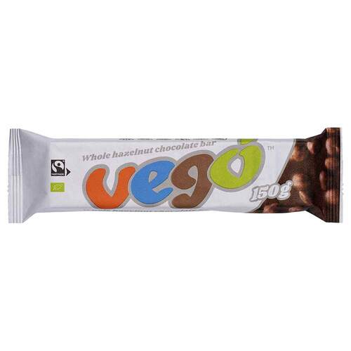 Vego Whole Hazelnut Vegan Chocolate Bar - 150g | L'Organic Australia