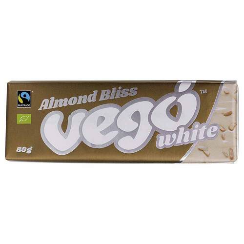 Vego White Chocolate Bar Almond Bliss - 50g | L'Organic Australia