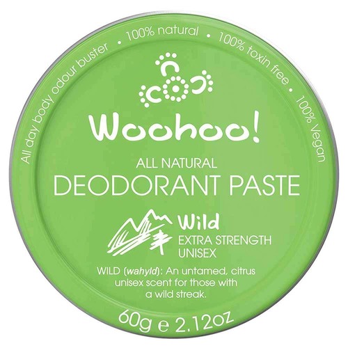 Woohoo All Natural Deodorant Paste Tin - Wild - 60g | L'Organic Australia