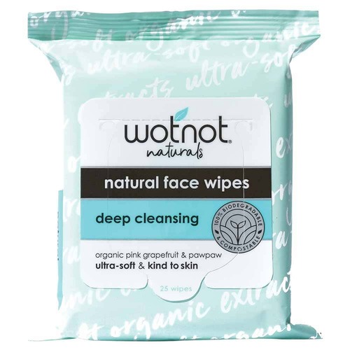 Wotnot Facial Wipes Deep Cleansing - 25 Pack | L'Organic Australia