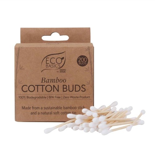 White Magic Bamboo Cotton Buds - 200 Pack | L'Organic Australia
