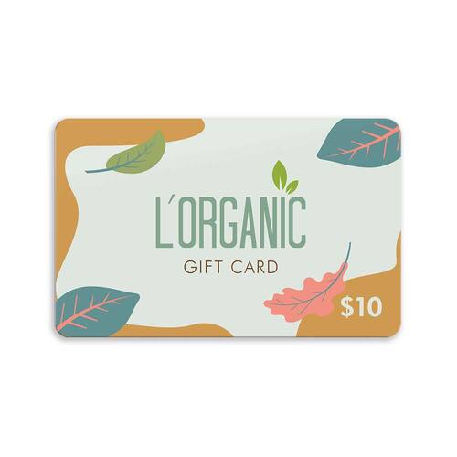 L'Organic Gift Voucher - $10 | L'Organic Australia