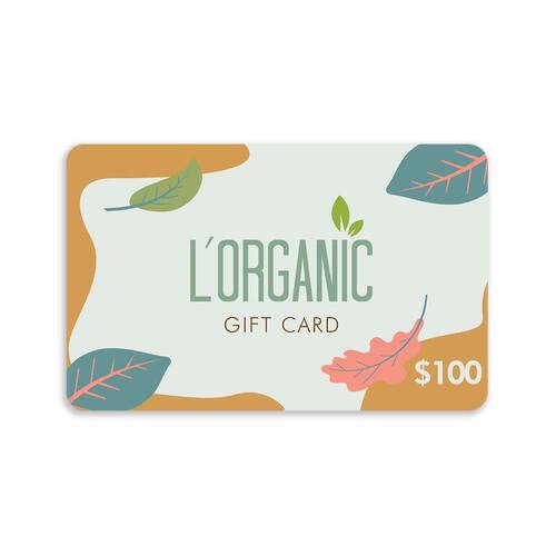 L'Organic Gift Voucher - $100 | L'Organic Australia