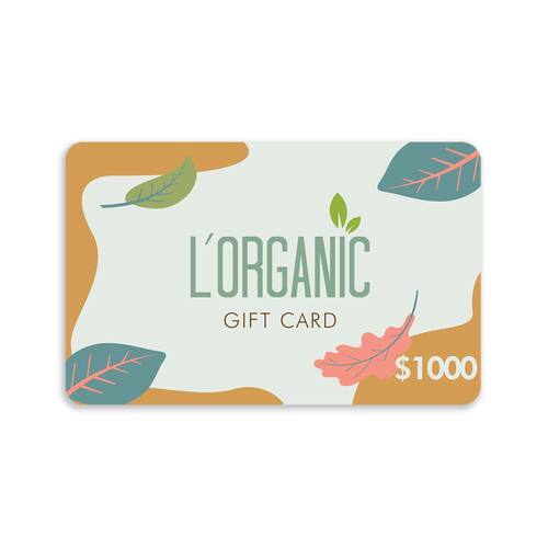 L'Organic Gift Voucher - $1000 | L'Organic Australia